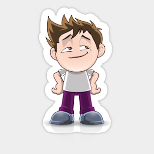 the cute boy Sticker